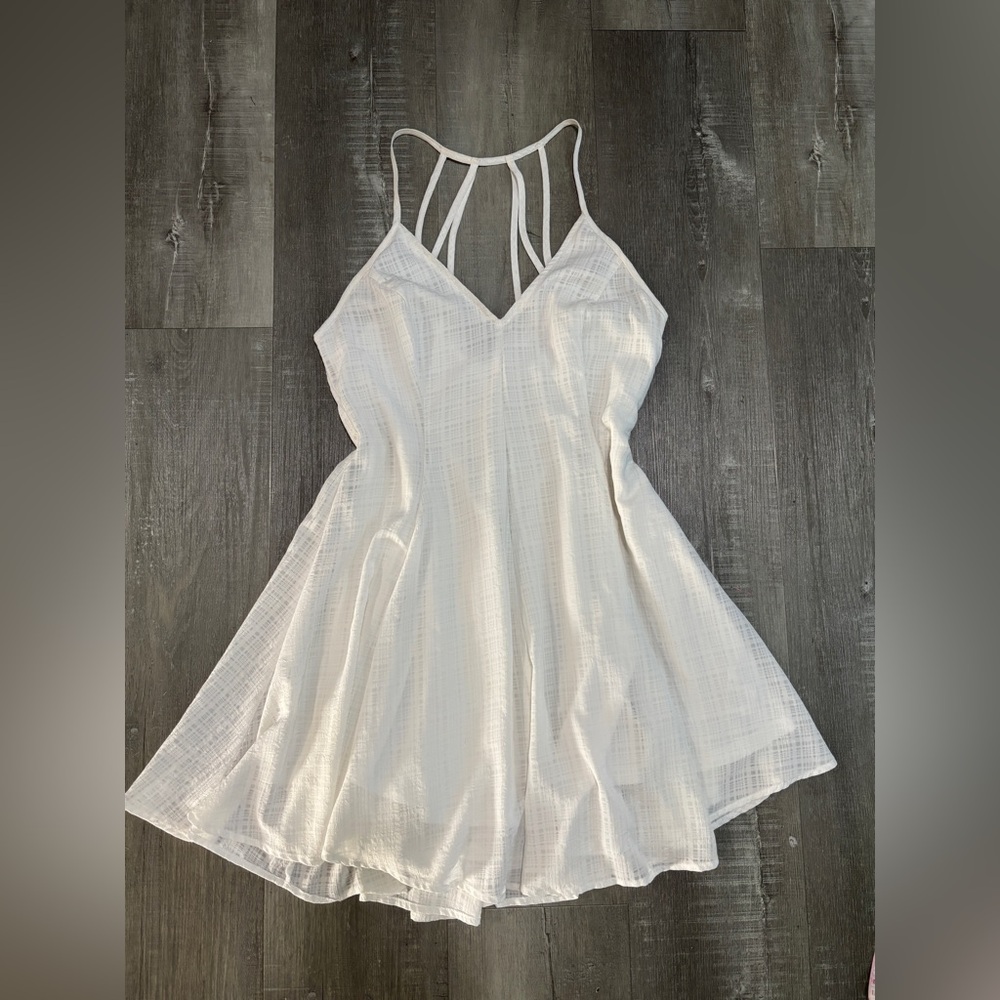 Glamorous White Strappy Mini Dress